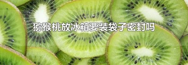 猕猴桃放冰箱要装袋子密封吗