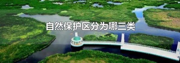 自然保护区分为哪三类