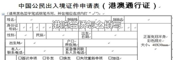 港澳台侨怎么填写