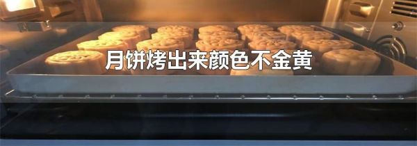 月饼烤出来颜色不金黄
