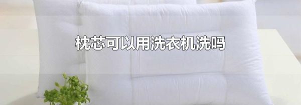 枕芯可以用洗衣机洗吗