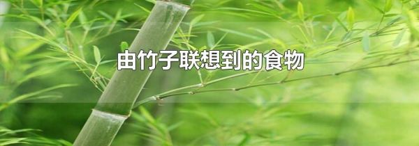 由竹子联想到的食物