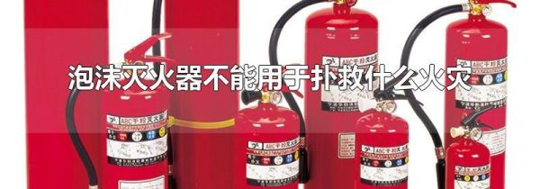 泡沫灭火器不能用于扑救什么火灾