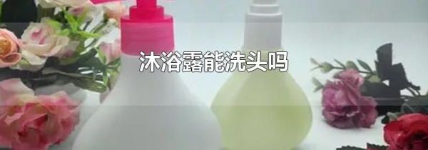 沐浴露能洗头吗