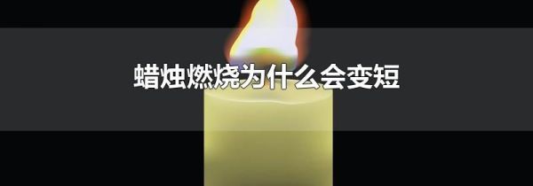 蜡烛燃烧为什么会变短