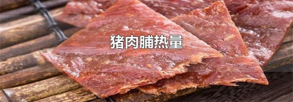 猪肉脯热量