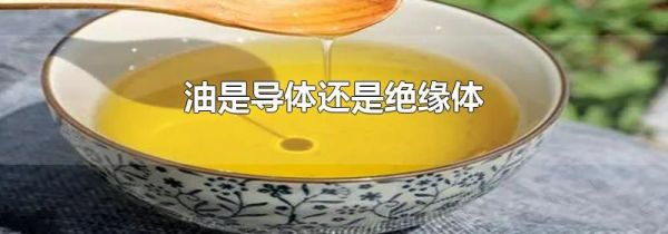 油是导体还是绝缘体