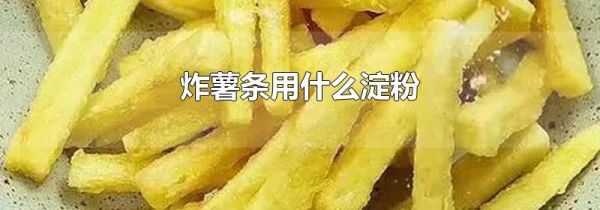 炸薯条用什么淀粉