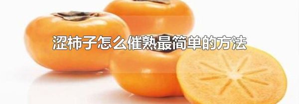 涩柿子怎么催熟最简单的方法