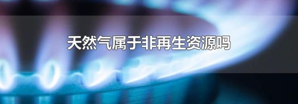 天然气属于非再生资源吗