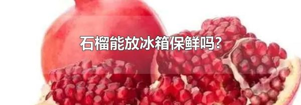 石榴能放冰箱保鲜吗?