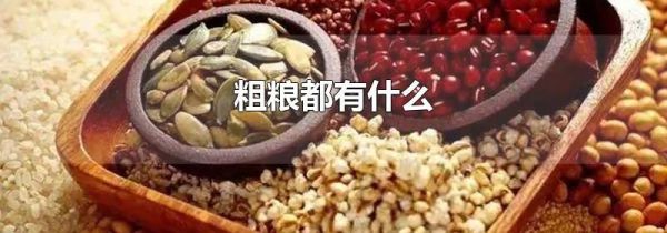 粗粮都有什么