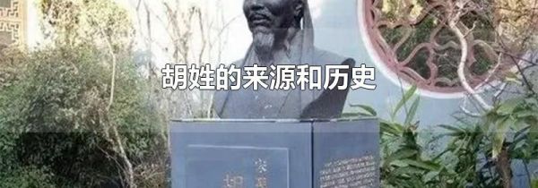 胡姓的来源和历史