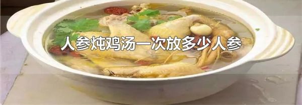 人参炖鸡汤一次放多少人参