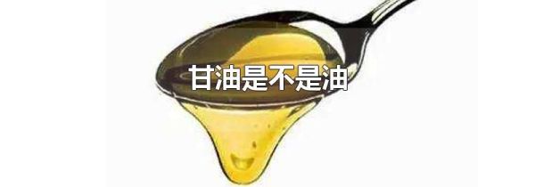 甘油是不是油