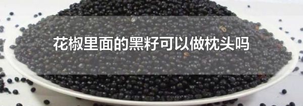 花椒里面的黑籽可以做枕头吗