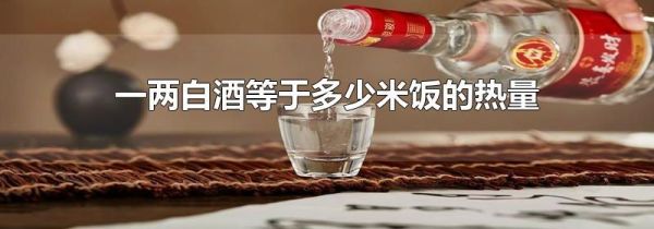 一两白酒等于多少米饭的热量