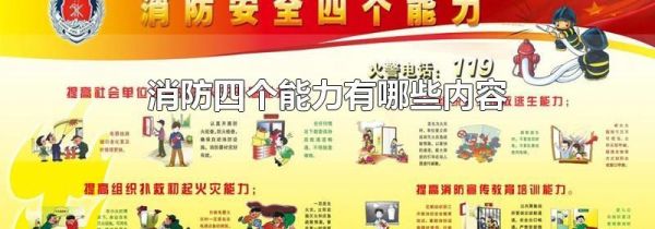 消防四个能力有哪些内容