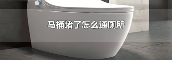 马桶堵了怎么通厕所