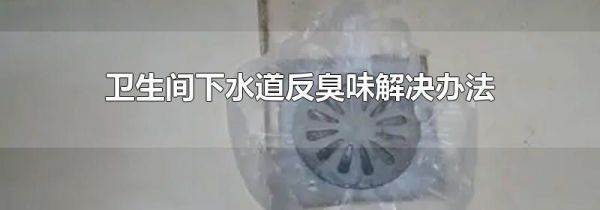 卫生间下水道反臭味解决办法