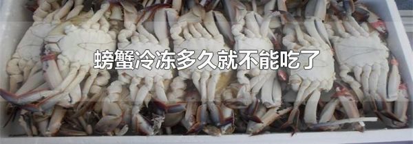 螃蟹冷冻多久就不能吃了