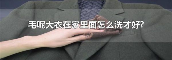 毛呢大衣在家里面怎么洗才好?