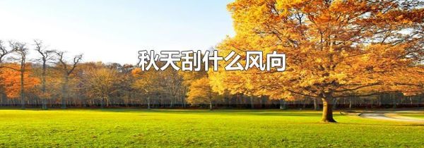 秋天刮什么风向