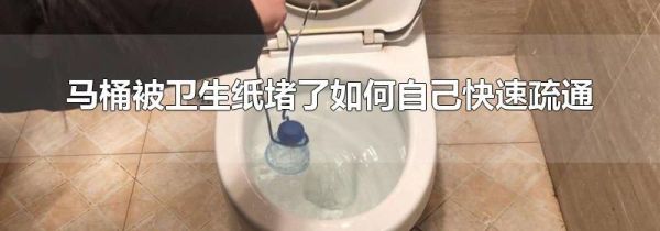 马桶被卫生纸堵了如何自己快速疏通