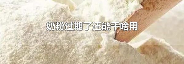 奶粉过期了还能干啥用