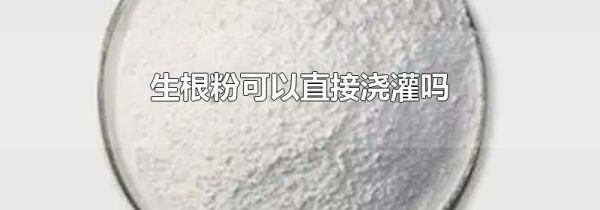 生根粉可以直接浇灌吗