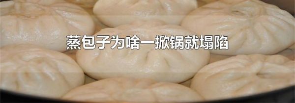 蒸包子为啥一掀锅就塌陷