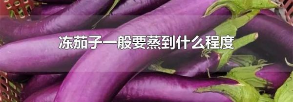 冻茄子一般要蒸到什么程度