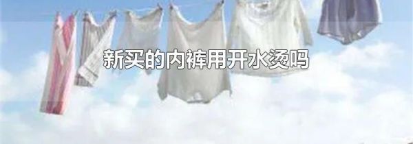 新买的内裤用开水烫吗