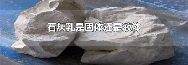 石灰乳是固体还是液体