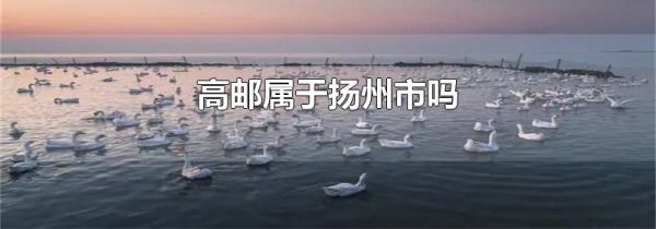 高邮属于扬州市吗