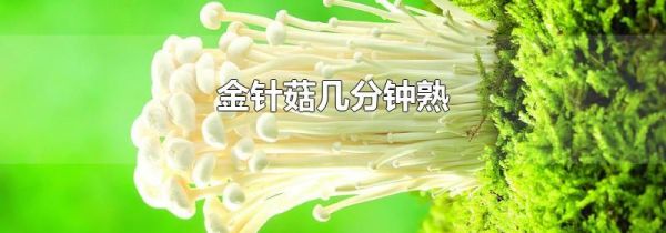 金针菇几分钟熟