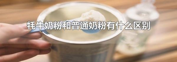 牦牛奶粉和普通奶粉有什么区别