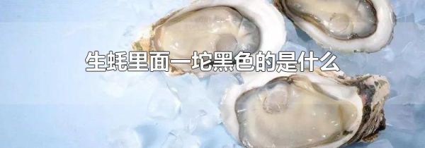 生蚝里面一坨黑色的是什么