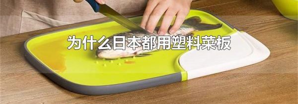 为什么日本都用塑料菜板