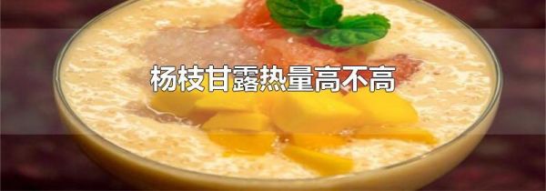 杨枝甘露热量高不高
