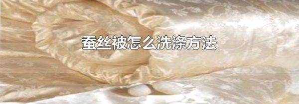 蚕丝被怎么洗涤方法