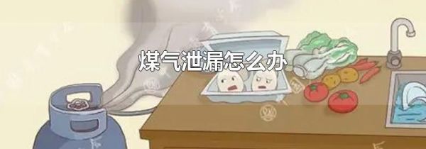 煤气泄漏怎么办