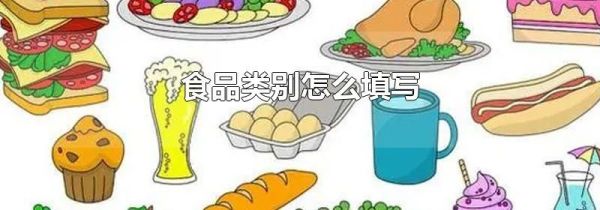 食品类别怎么填写