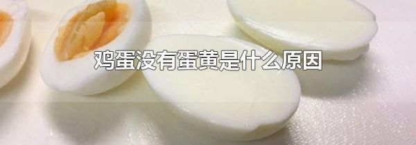鸡蛋没有蛋黄是什么原因