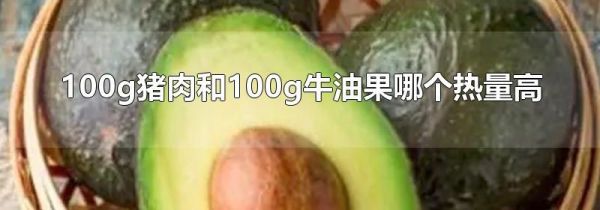 100g猪肉和100g牛油果哪个热量高