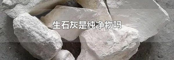生石灰是纯净物吗
