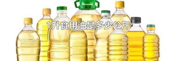 1升食用油是多少公斤