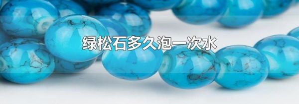 绿松石多久泡一次水