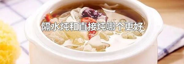 隔水炖和直接炖哪个更好