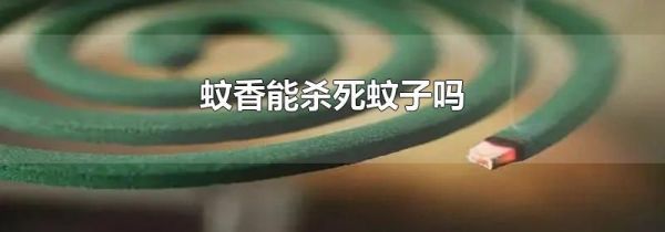 蚊香能杀死蚊子吗